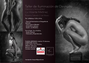 Taller de iluminación en desnudo de Vicente Martinez en fotoestudio Leopori