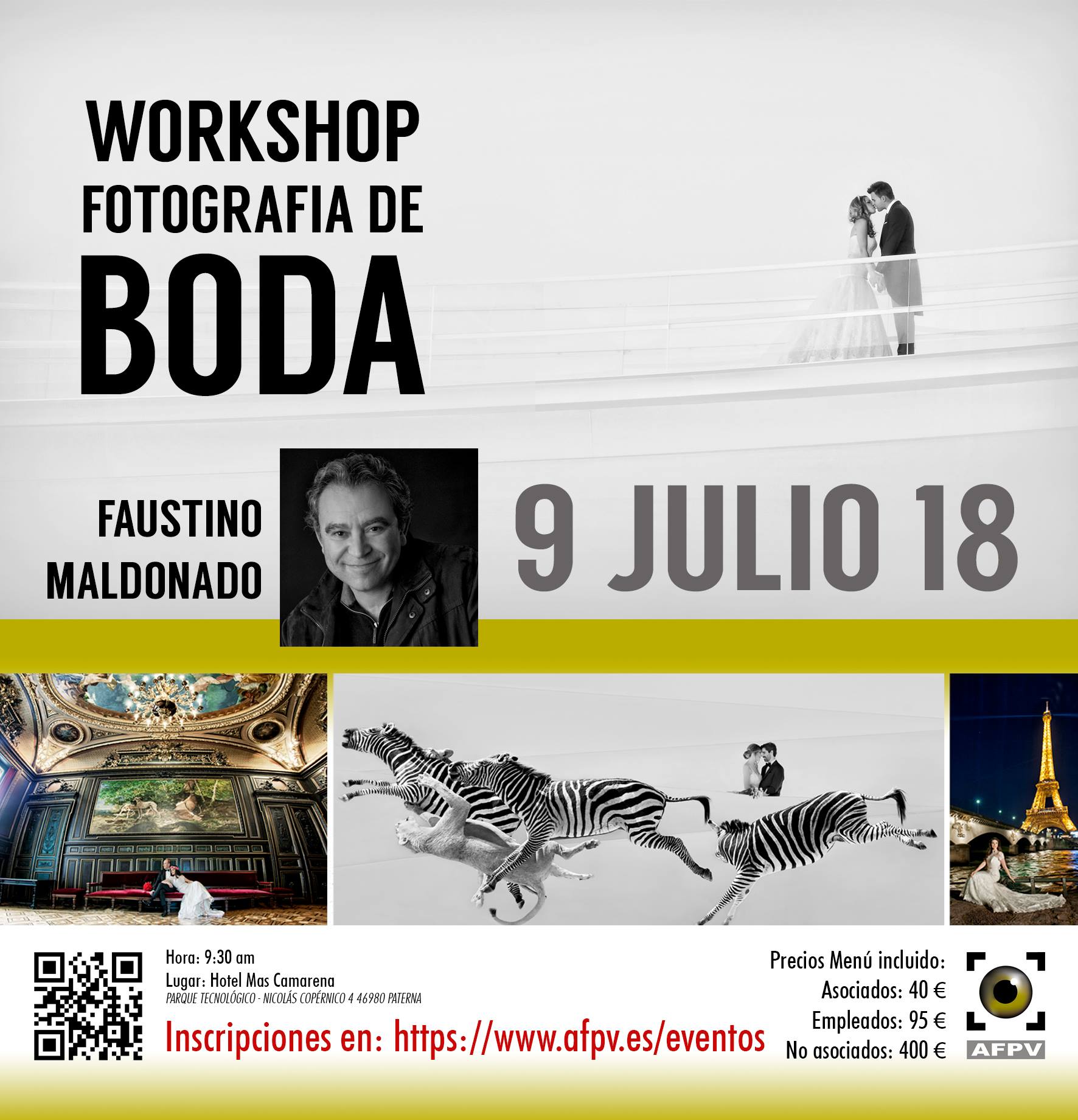 Taller de fotografía de boda Faustino Maldonado