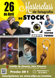 Taller de fotografía de stock con Víctor Torres para AFPV